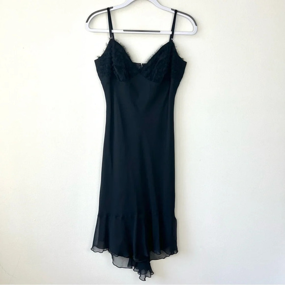 Vintage ABS Black Midi Dress - Picture 1 of 5